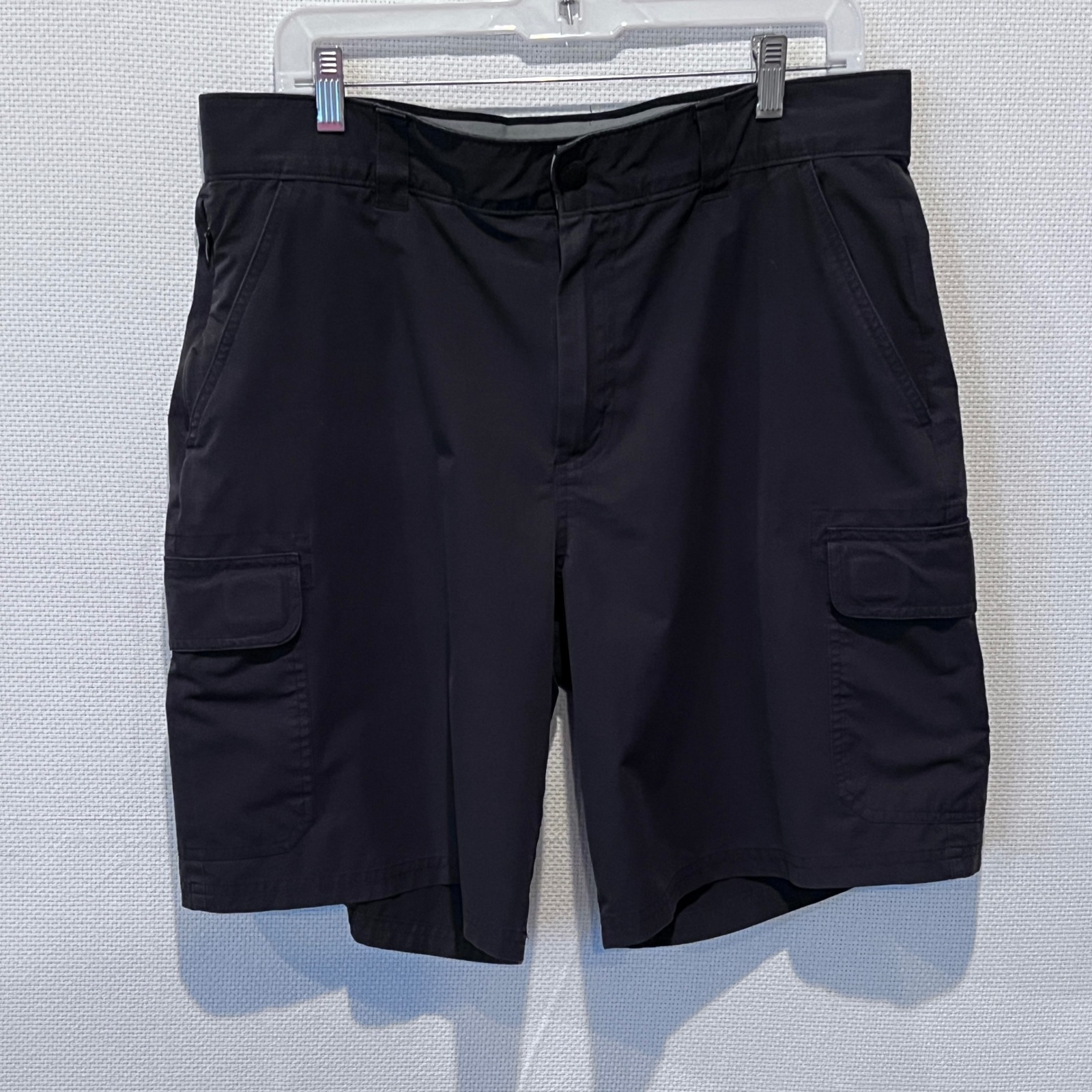 Orvis Mens Performance Cargo Shorts Black Size 34 Hiking Fishing Utility - Read